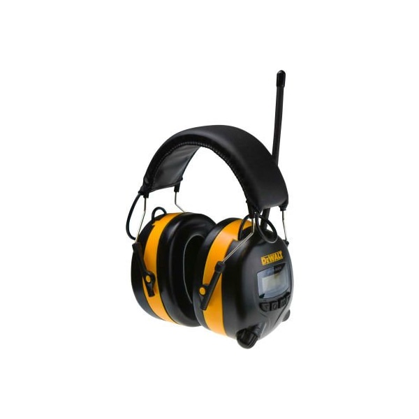 Radians DeWALT DPG15DW Earmuff With Digital AM/FM, NRR 25dB, Black/Yellow DPG15 - main